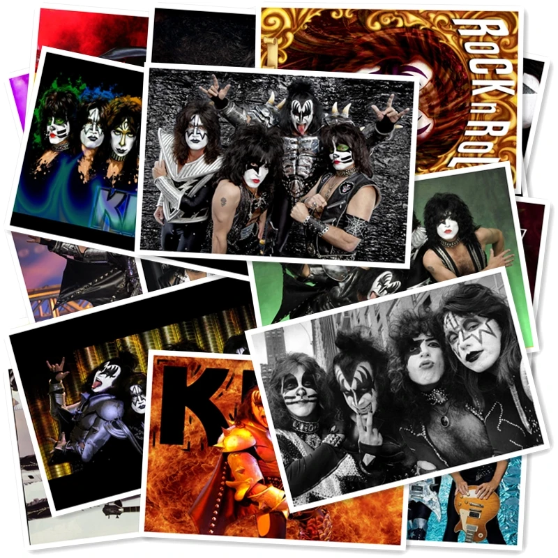 B1-15# KISS Классическая серия стикеров 20/шт ПВХ наклейки для ноутбука Коллекция подарков домашний Декор наклейки на холодильник смешанные наклейки s