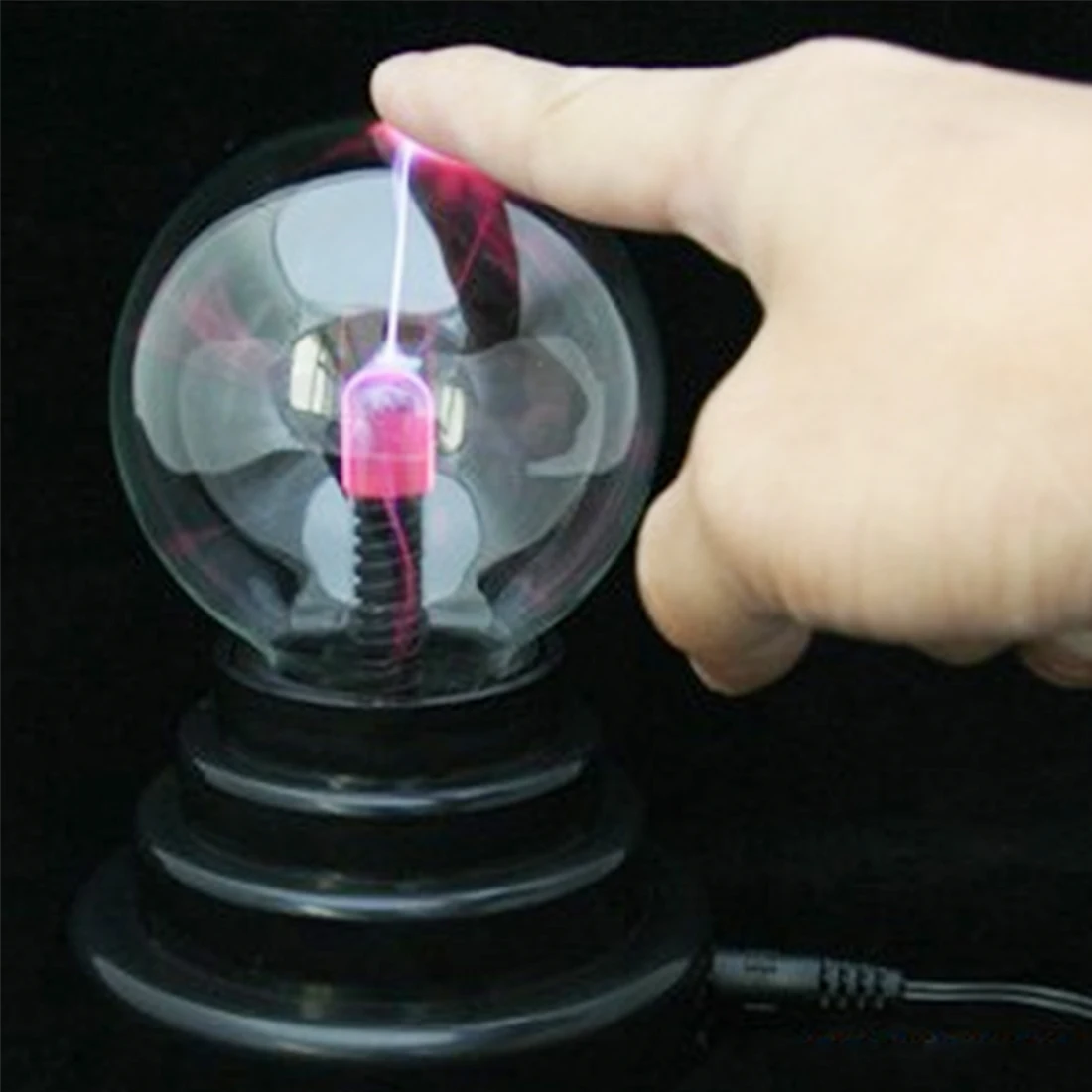 

USB Lava Lamp Box Lightning Lamp Magic Plasma Ball Retro Light 3 inch Kids Christmas Party Cristal Gift Room Decoration Light