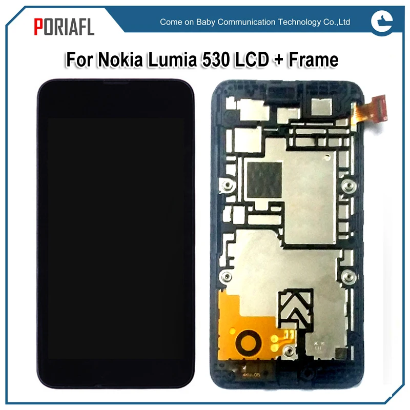 For Nokia Lumia 530 LCD display with frame 02