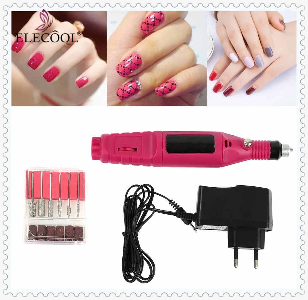 ELECOOL EU Plug Multifunction Electric Manicure Machine Nail Art Drill