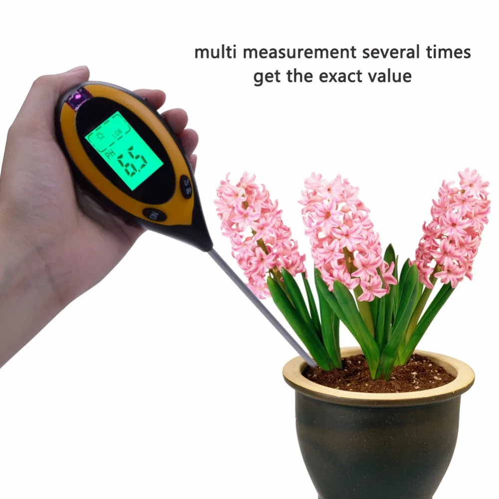 yieryi-4-IN-1-Digital-Soil-Moisture-Meter-PH-Meter-Temperature-Sunlight-Tester-for-Garden-Farm