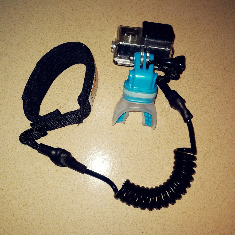 

Armband Safety Strap and Mouth Mount Set for Gopro Action Camera - Perfect for surfing and wakeboarding