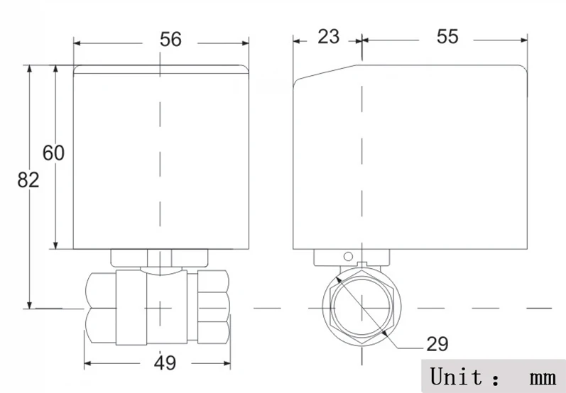 DC12V/DC24V Электрический шаровой кран, с подкладкой латунь моторизованный шаровой клапан CR03, cr04