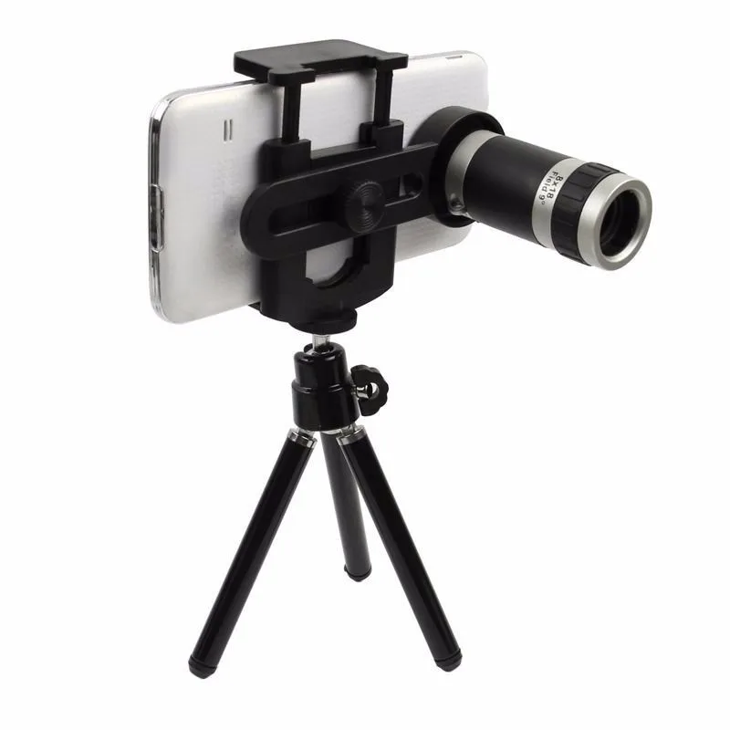 ORBMART комплекты объективов для камеры мобильного телефона 8X телескоп+ 3 в 1 объектив рыбий глаз+ Выдвижная ручная селфи палка+ Bluetooth затвор