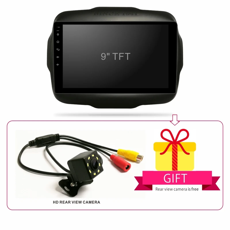 Flash Deal Dinpei Android 9.0 Car Radio Multimedia Player For Jeep Renegade 2016 2017 2018 GPS Navigation 4G wifi video carplay androidauto 5