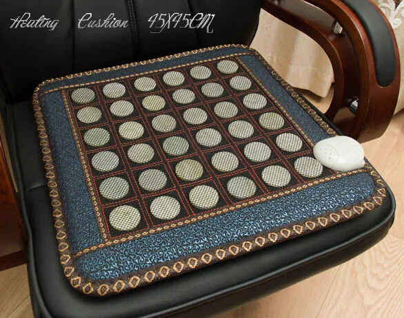 Good & Free shipping! Natural Jade cushion germanium stone tourmaline heated mat jade health care physical therapy mat 45*45CM Good & Free shipping! Natural Jade cushion germanium stone tourmaline heated mat jade health care physical therapy mat 45*45CM