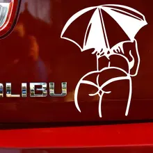 1PC 14 11cm 2016 New Design sexy girls Car stickers Sexy MM Umbrella Body Car Styling