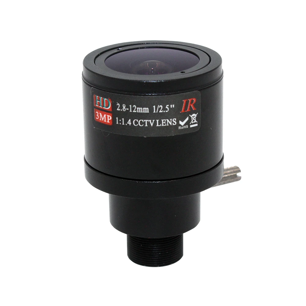 HD cctv lens 3 0MP M12 2 8 12mm Varifocal cctv IR HD Lens F1 4