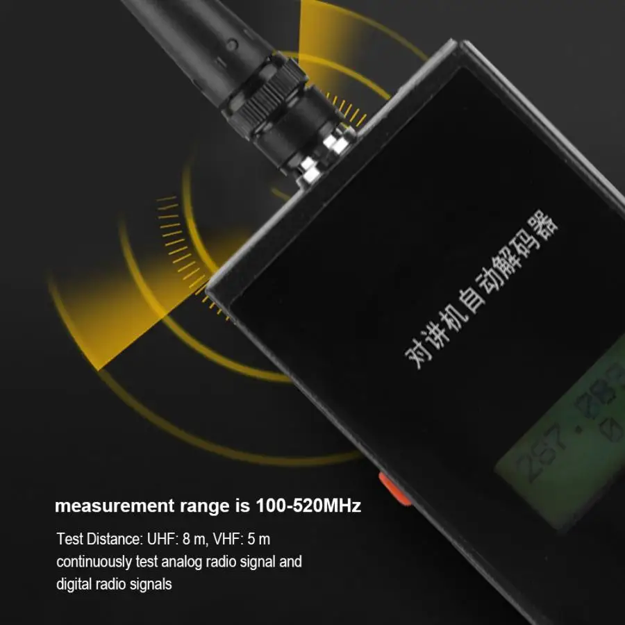 Счетчик частоты JK560S для Baofeng walkie talkie декодер 1-30 Вт 100-520 МГц CTCSS/DCS Antena портативная рация