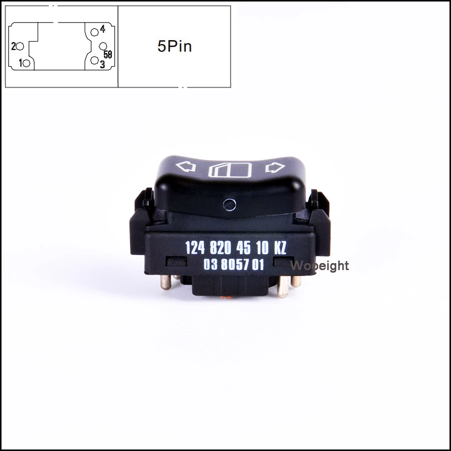 Car 1248204510 New Right Electric Master Control Power Window Switch For Mercedes-Benz E W124 W126 W201 W463 (3)
