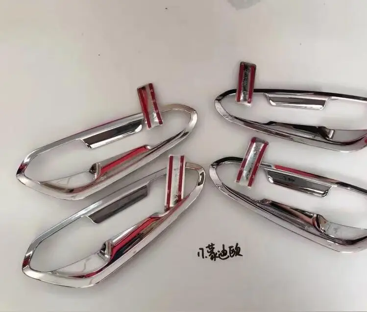 Chrome Door Handle Cover + Bowl Insert Trim Garnish Cup Molding Overlay For Ford Mondeo 2013 2014 2015
