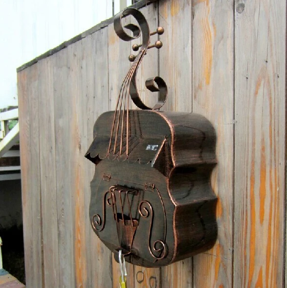 Outdoor Mailbox Gardon Decor Wall Mounted Galvanized Sheet Outdoor Mailbox Gardon Decor Wall Mounted Galvanized Sheet Metal Mail Box Wrought Iron Letter Post