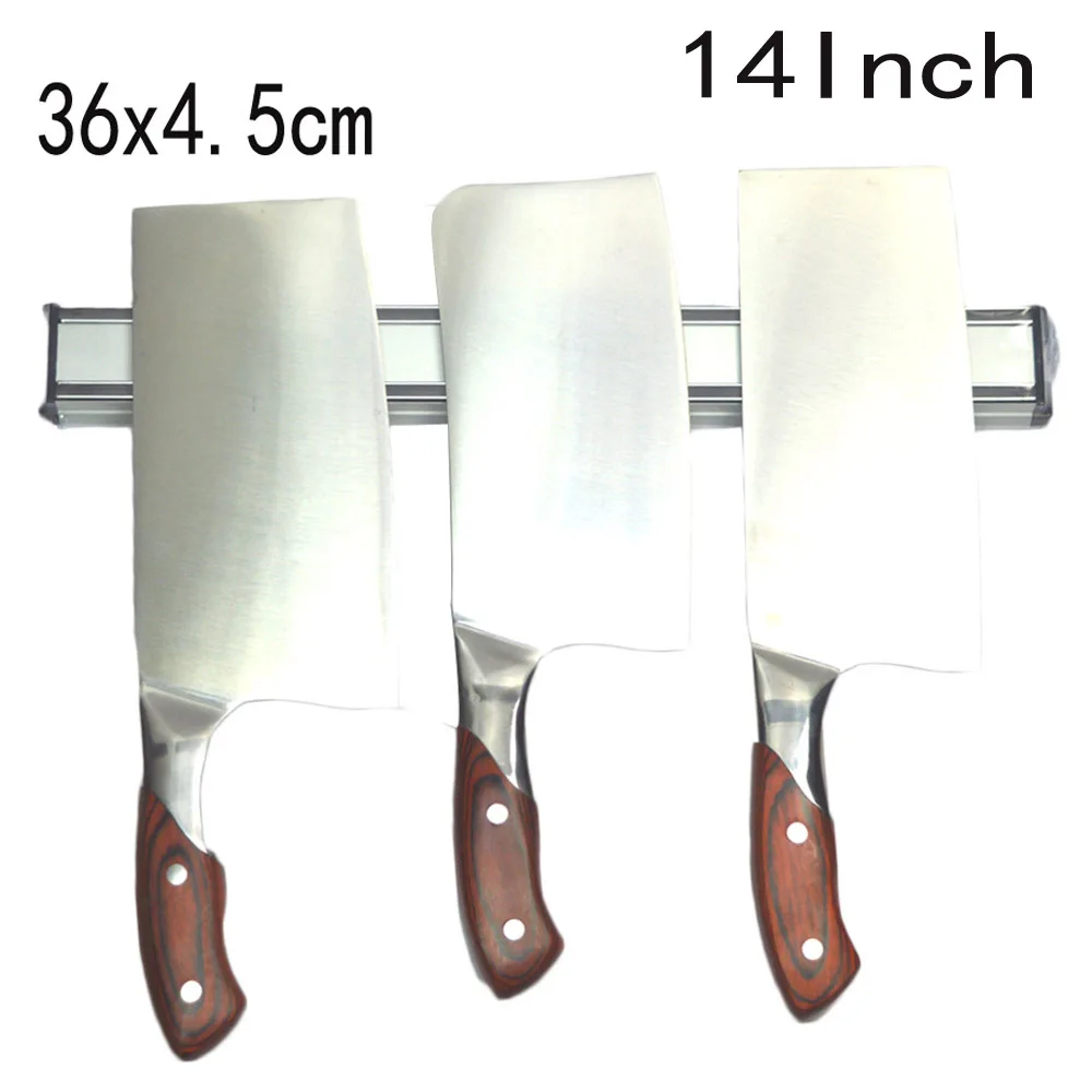 

36x4cm High Quality Forceful Magnetic Knife Holder Aluminum alloy Block Magnet Knife Holder For Stainless Steel Knife