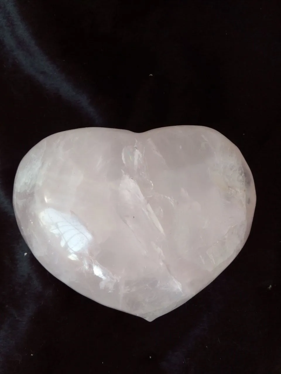 

natural rose quartz crystal heart