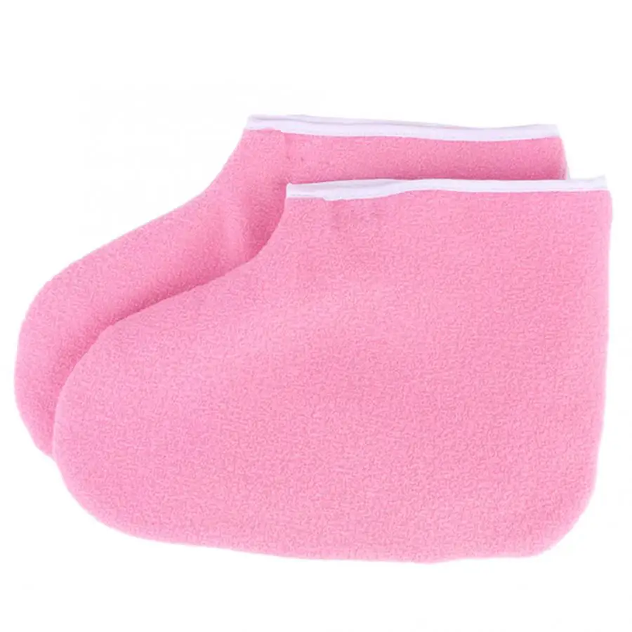 Foot Gloves 2 цвета 1 пара профессиональный парафиновый воск лечения защиты ножной переключатель для воск нагреватель ногтей уход за руками и стопами перчатки, инструменты - Цвет: Foot Gloves