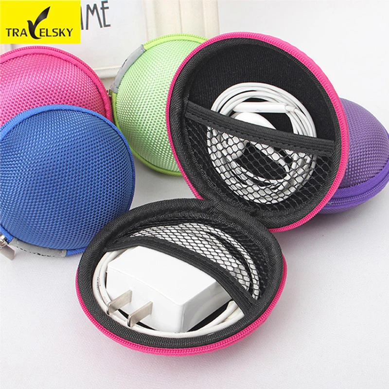 Travel Mini Digital Storage Bag Headphone Case Pouch Earphone Storage