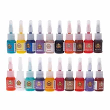1 Набор Профессиональный Микро Пигмент татуировки чернила Перманентный макияж, боди-арт комплект набор 20 цветов#10B00124