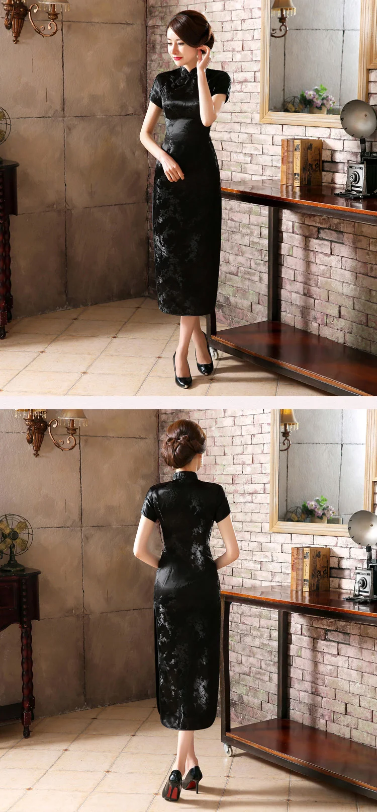 Vintage Chinese Traditional Dress Women Cheap and Big size Long Slim Cheongsam Qipao 6XL Red Bride Wedding Dress Formal Dress