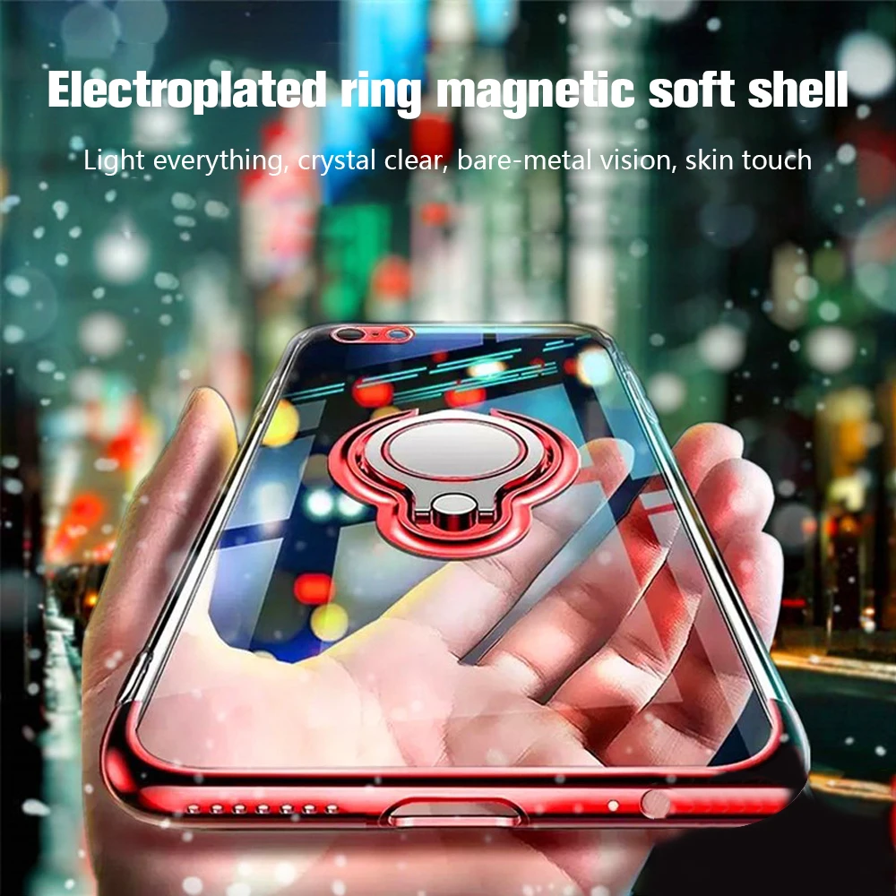 Ring Fall Für iphone 7 Plus Fall Für iphone XS Max Fall 360 Coque Für iphone 6 S Plus 6 8 X XS XR 1