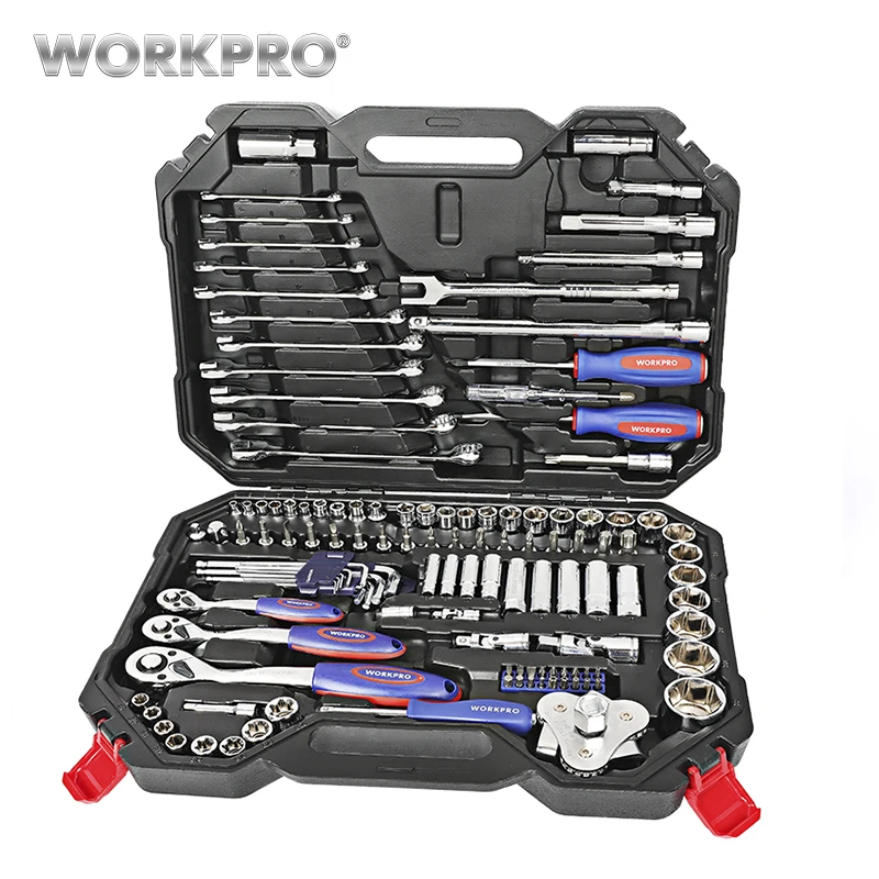 WORKPRO 123PC Home Tool Set for Car Repair Tool Set Socket Set 1/4\ WORKPRO 123PC Home Tool Set for Car Repair Tool Set Socket Set 1/4\