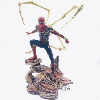 

28cm Avengers Endgame Super Hero Spider Man Paw Joint Movable Figurine Dolls Toys PVC Action Figure Collectible Model Toy