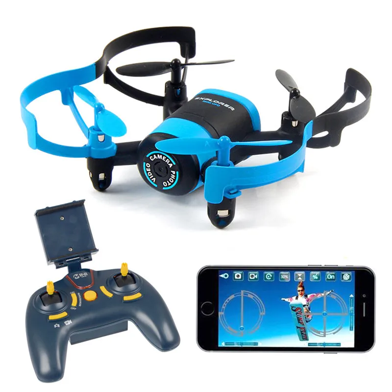 

Headless Mode JXD 512W 4-Axis 2.4G Mini WiFi Drone 2.4G RC Quadcopter Transmitter Spare Propeller with 0.3MP HD Camera RTF Combo