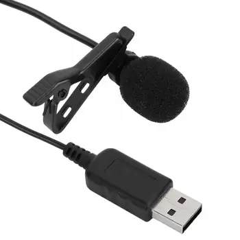 

microfone USB Clip-on Computer Microphone Omnidirectional Mini Mic Condenser for PC condenser microphone