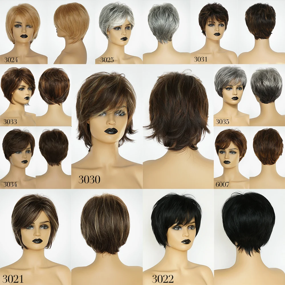 Inhair cube 8 дюймовые короткие волосы натуральные челки многослойные синтетические