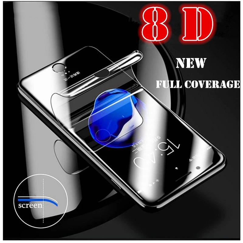 

Hydrogel Film For iPhone XS Max XR X 7 8 3D Curved Soft Screen Protector For iPhone 8 7 6 6S Plus X Protective Film Not Glass