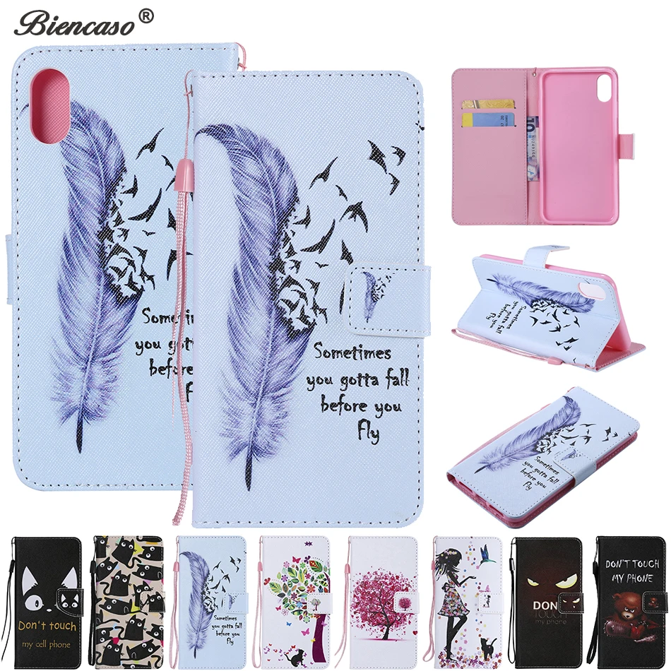 

For iPod Touch 5 6 Flip Leather Case For iPhone XS Max XR X 7 8 6 6S Plus Wallet Cover For iPhone 4 4S 5 5C 5S SE 2 2018 B128