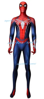 

PS4 Insomniac Spiderman Zentai Suit 3D Print New Games Spidey Cosplay Costume Halloween Spandex Catsuit can customized