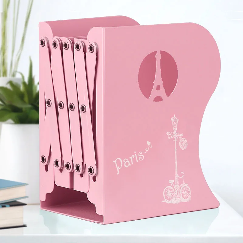 

Folding Telescopic Book Student Metal Hollow Book File Large Simple Non-printing Book Stand