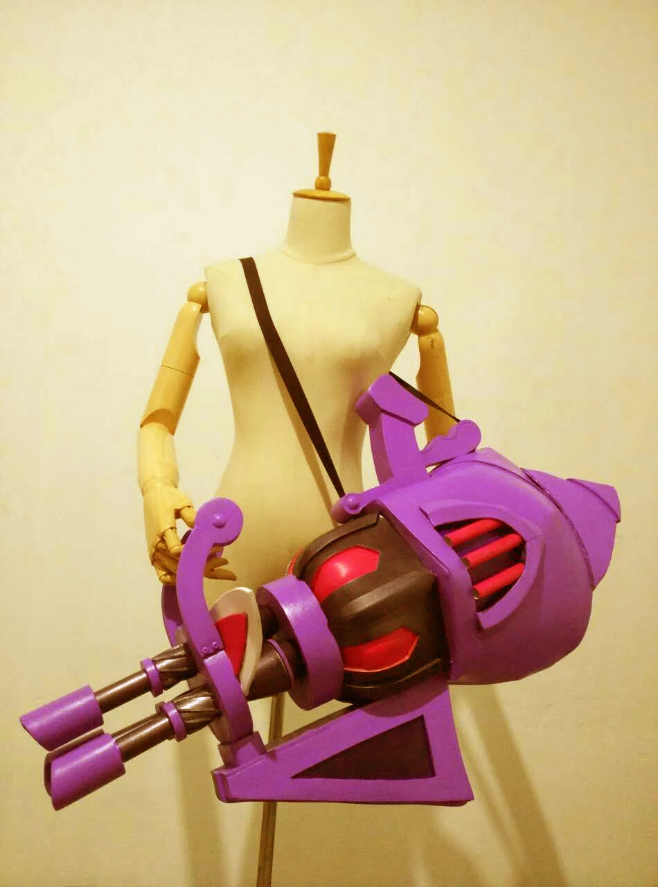 LOL League of Legends Jinx POW Косплей Реплика оружие Minigun Prop |