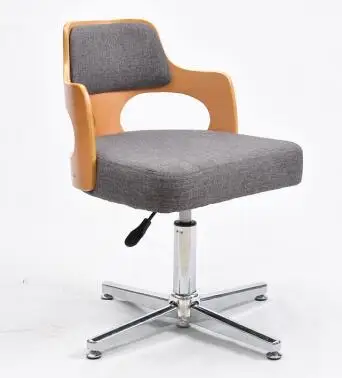 Офисное кресло из натурального дерева. Маленький поворотный стул. Компьютерное кресло. 005 - Цвет: 2