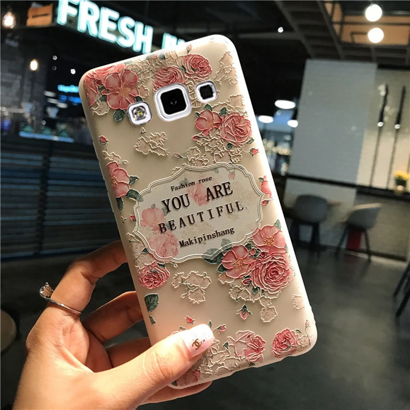 YueTuo матовый чехол для samsung galaxy a3 a 3 a300 2015 силиконовый etui роскошный 3d Оригинальный
