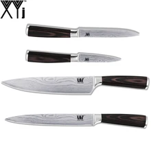 XYj Kitchen Knives 3.5” Paring 5” Utility 8” Chef 8” Slicing 7Cr17 Material Stainless Steel New Arrival Fashion Cooking Tool