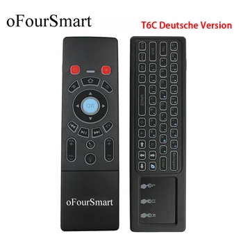 

T6C-DE German version Air Mouse Backlight Mini Wireless Keyboard and Keyboard Combo for Smart Tv Box S912 RK3399 PC and More