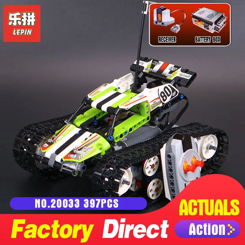 397Pcs Lepin 20033 Technic Series The RC Track Remote-control Race Car Set Building Blocks Bricks for Educational toy 42065 397Pcs Lepin 20033 Technic Series The RC Track Remote-control Race Car Set Building Blocks Bricks for Educational toy 42065