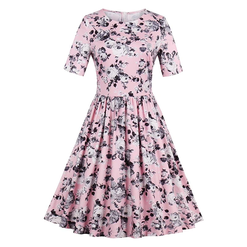 kinikiss women's floral printed black long