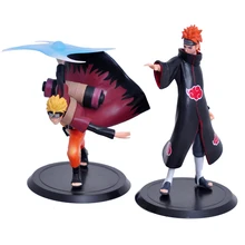 new 17cm 2pcs/set Naruto Uzumaki Naruto VS Pain PVC Action Figure Collectible Model Toys Dolls gem boruto naruto next generations uzumaki naruto figure seventh hokage ver pvc action figures collectible model toy