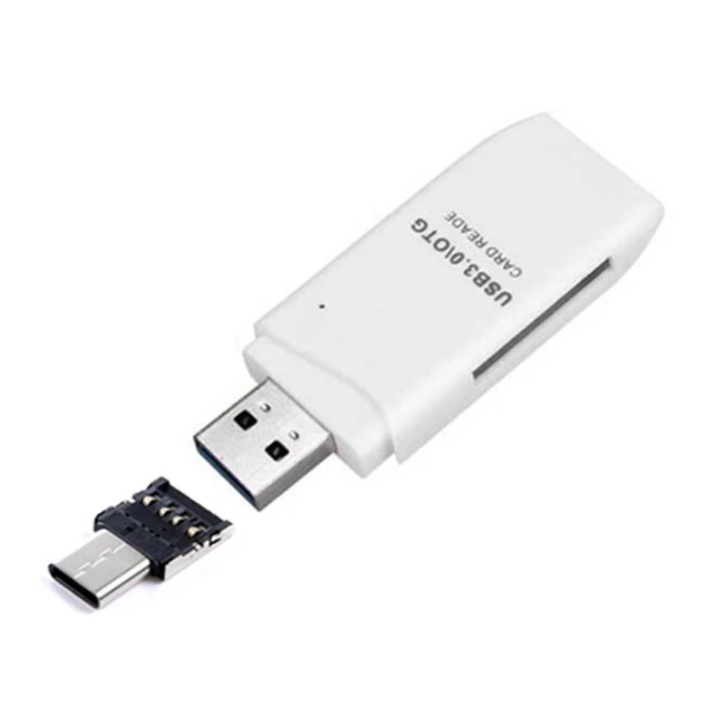 Multi чтения карт памяти Тип-C USB 2 в 1 SD Micro SD, TF, USB Card Reader 3,0 для портативных ПК Macbook S8 G6 G5 Android