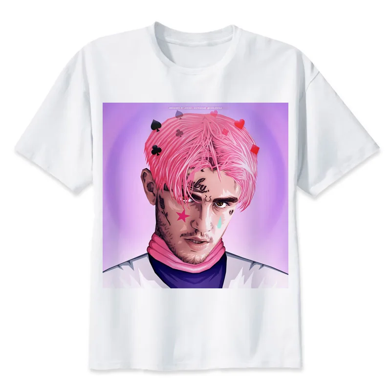 Футболка lil peep Мужская графическая летняя рубашка в стиле рэп и топ хип хоп peep|shirt