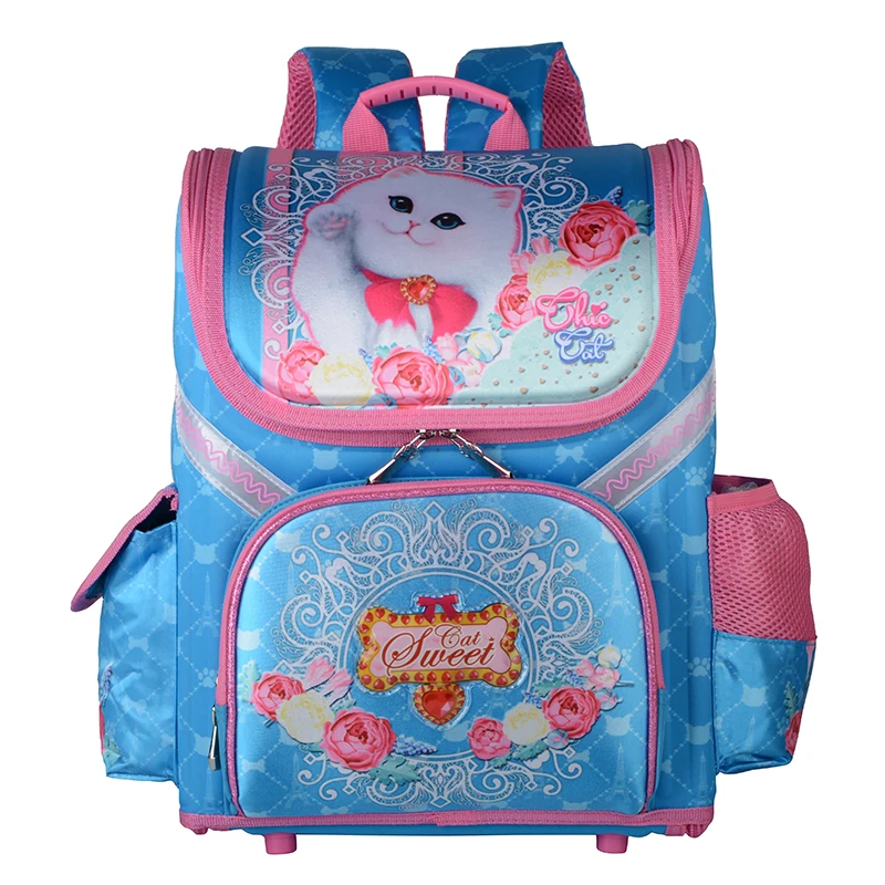 Primary Girl Backpack School 2019 New Children Unicorn Floral Kids Backpack Zipper Orthopedic School Bag For Girls