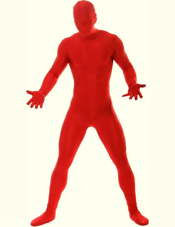 

Red Color Lycra Spandex Fullbody Zentai Suit Cosplay Costume Freeshipping Zentai Catsuit Bodysuit