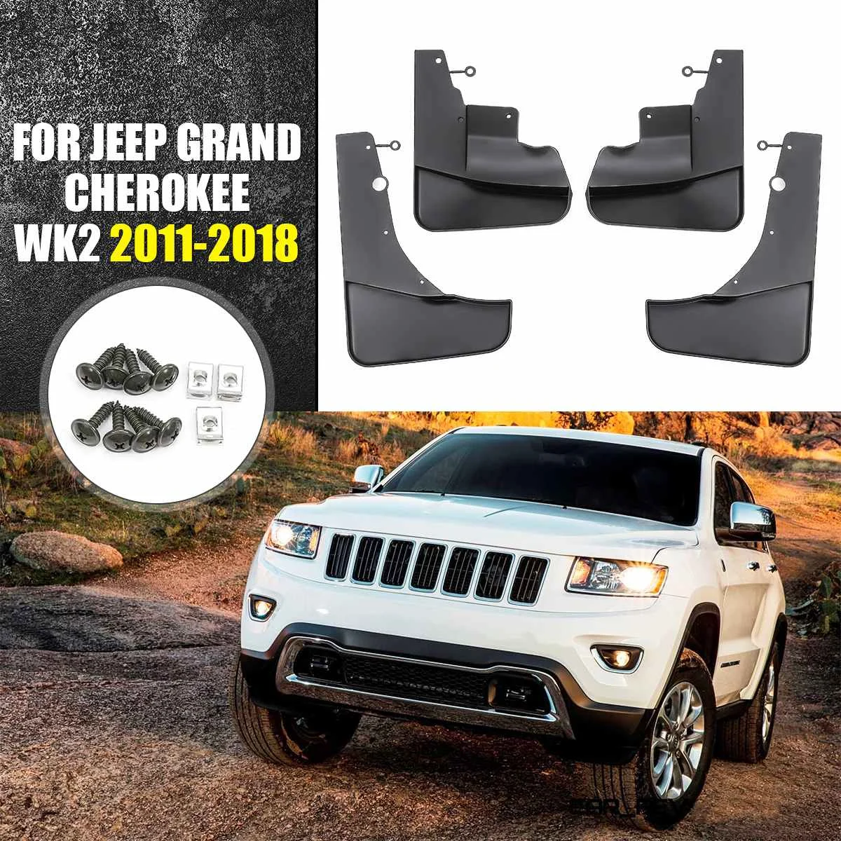 

Car Mud Flaps Splash Guards Mud Flap Mudflaps Mudguards For Jeep Grand Cherokee WK2 2011 2012 2013 2014 2015 2016 2017 2018