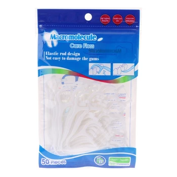 

50Pcs Dental Floss Pick Toothpick Interdental Brush Cleaner Tooth Pick Flosser Dental Wire Oral Care Teeth Whitening