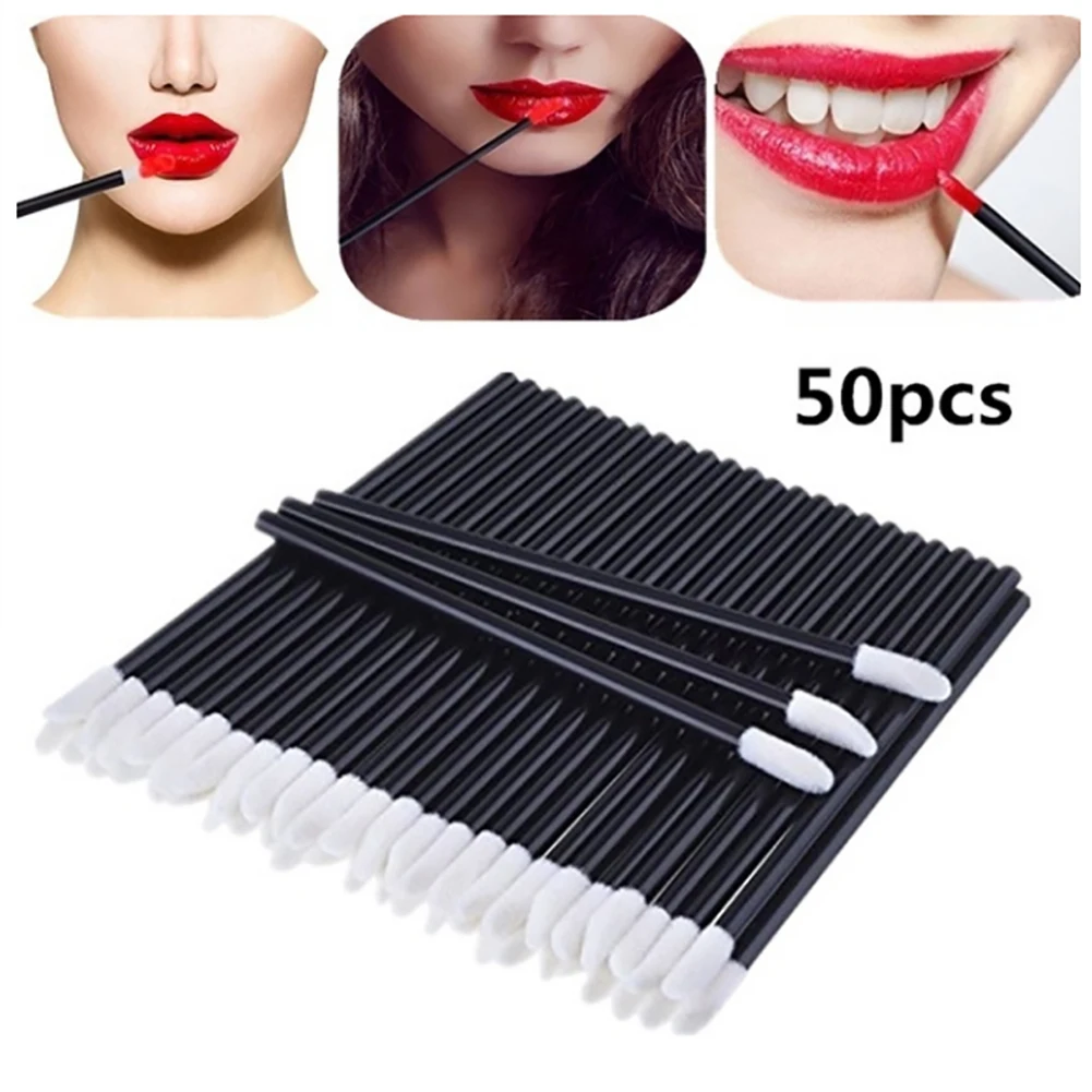

100 Pcs Disposable Cosmetic Makeup Lip Brush Makeup Cosmetic Tool Eyeshadow Lip Gloss Brushes Tools Makeup Brush Applicators