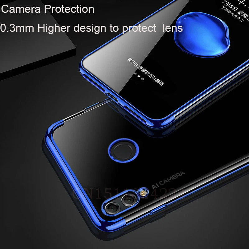 Case For Huawei Y9 2019 Cases Silicone Plated For Huawei Y9 2018 Y6 Prime Y7 Prime 2017 P Smart Mate (3)