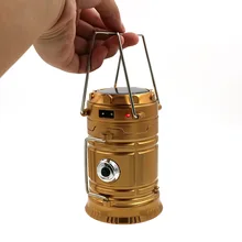 Portable Solar Lantern LED Camping Light Rechargeable Built-in Lithium Battery Hand Lamp Outdoor Camping Lanterna Tent Lights