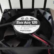 9G1212E1D06 D1C 2В 0.61A 120x120x38 мм, версия 3 провода Сервер площади вентилятора